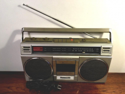 vintage panasonic rx-4920 am/fm radio boombox works cassette player ...