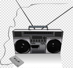 Drawing Radio Painting, Music player transparent background ...