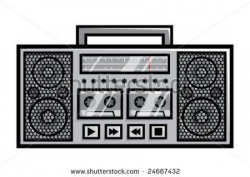 Ghetto Boombox Clip Art | Old School Boombox Drawing | Fall festival ...