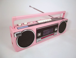 pink boombox | Vintage Panasonic 1980s Pink Portable BoomBox AM FM ...