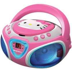 Hello Kitty KT2025 CD Boom Box with AM/FM Radio and LED Light Show ...