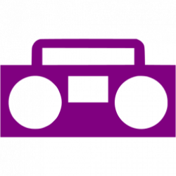 Purple radio icon - Free purple radio icons