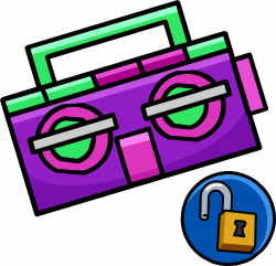 Image - Purple boombox.png | Club Penguin Wiki | FANDOM powered by Wikia