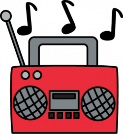 Radio clip art radio clip art radio cassette player with music clip ...