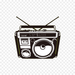 1980s Boombox Compact Cassette Clip art - radio png download - 992 ...