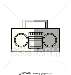 Vector Clipart - Boombox stereo icon. Vector Illustration gg98030684 ...