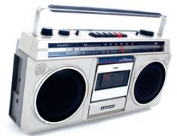 1980s Old School SANYO Boombox Ghettoblaster by joevintage on Etsy ...