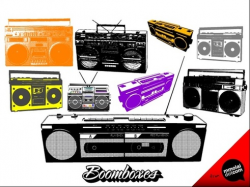 Free vector boombox free vector download (16 Free vector) for ...