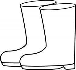 Black and White Rain Boots | Clip Art-Weather | Pinterest | Rain ...