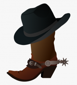 Cowboy Images Clip Art - Cowboy Boot And Hat #37864 - Free ...