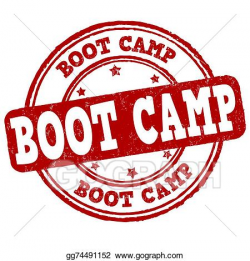 Vector Art - Boot camp stamp. Clipart Drawing gg74491152 - GoGraph