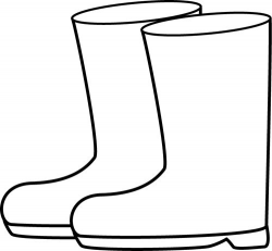 Rain boots clipart black and white clipartxtras - WikiClipArt