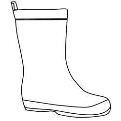 Rain Boots Coloring Page | Clipart Panda - Free Clipart Images ...