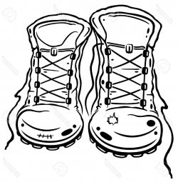 Hiking Boot Drawing at GetDrawings.com | Free for personal use ...
