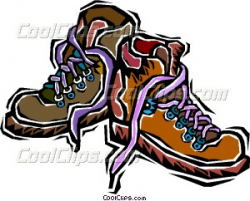 hiking boots Vector Clip art