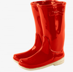 Big Red Boots, Rain Gear, Wellies, Rain Boots PNG Image and Clipart ...