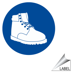 Safety Shoes Symbol Label LABEL-CIRCLE-36-b PPE - Foot
