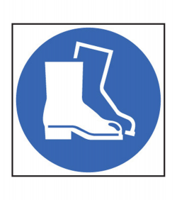 Safety Boots Symbol Sign | PPE Signs | Safety Signs |