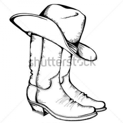 Cowboy Boot Clip Art | Botas DE Caubói E Ilustração Vetorial clip ...