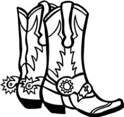 Free Cowboy boot outline | Vector of 'Hand drawn sketch of a cowboy ...