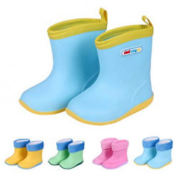 Amazon.com | Asgard Candy Color Rain Boots For Kids Waterproof Ankel ...