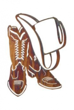 Cowboy Boot Clip Art | cowboy boots and hat wall art honey pinion ...