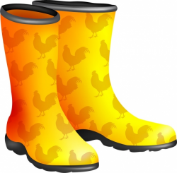 Yellow boots icon vignette repeating cock pattern decoration Free ...