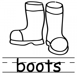 Rain Boots Clipart Black And White | Clipart Panda - Free Clipart Images
