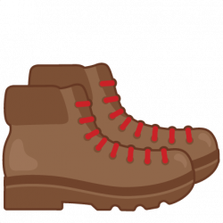 Hiking Boots SVG scrapbook cut file cute clipart files for ...