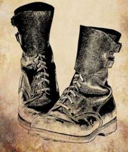 Combat Boots Art Print by Leisa Shannon Corbett | Combat boot and Artist