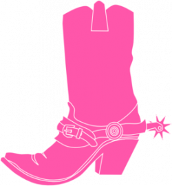 Pink Cowgirl Clip Art | Pink Cowgirl Boot clip art - vector clip art ...