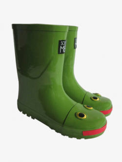 The Little Frog Boots, Children\'s Shoes, Rainshoes, Green PNG Image ...