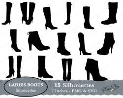 Boots SVG, Ladies Boot, Boot Clip Art, Dress Boot, Ladies Boot SVG, Knee  High, Ankle Boot, High Heel, Sexy Boot, Rain Boot, Instant Download