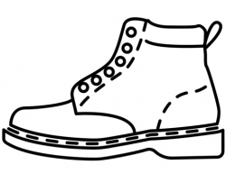 Leather Boot coloring page | Free Printable Coloring Pages