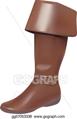 EPS Illustration - Leather boots. Vector Clipart gg57053338 ...