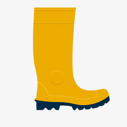 A Yellow Rain Boots, Yellow, Rain Boots, Real PNG Image and Clipart ...