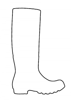 Outline of Wellington Boot | school ideas | Boots, Wellies ...
