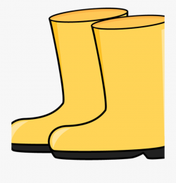 Boots Clipart Yellow Thing - Rain Boots Clipart, Cliparts ...