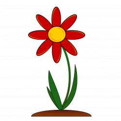 Red Flower Border Clip Art Png