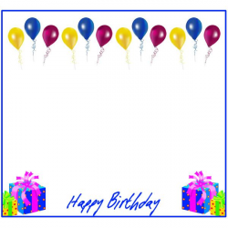 balloon border template birthday borders for microsoft word ...
