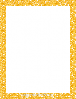 Printable gold glitter border. Use the border in Microsoft Word or ...
