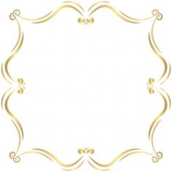Printable golden border. Use the border in Microsoft Word or other ...