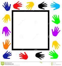 Helping Hands Border Clipart