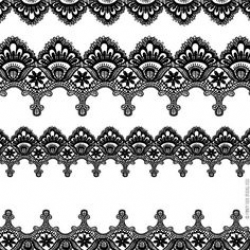 Vintage Lace Border Clip Art | These digital textures and wallpapers ...
