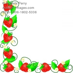 strawberry border clipart & stock photography | Acclaim Images