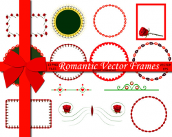 70% OFF SALE Romantic Vector frames, Vector Frames Border, Frame For ...