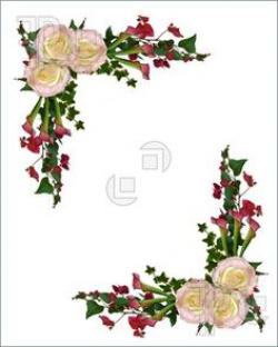 Vintage Rose Border Free Clipart