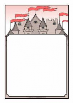 Castles-themed A4 page borders (SB4214) - SparkleBox | Kehyksiä ...
