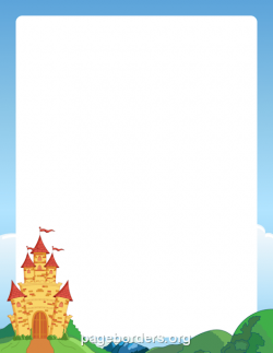 Castle Border | CLIPART | Page borders, Borders for paper ...