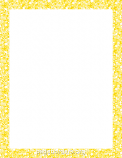 Yellow Glitter Border: Clip Art, Page Border, and Vector Graphics